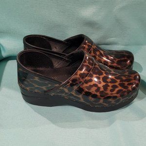 Dansko Leopard Print Clogs